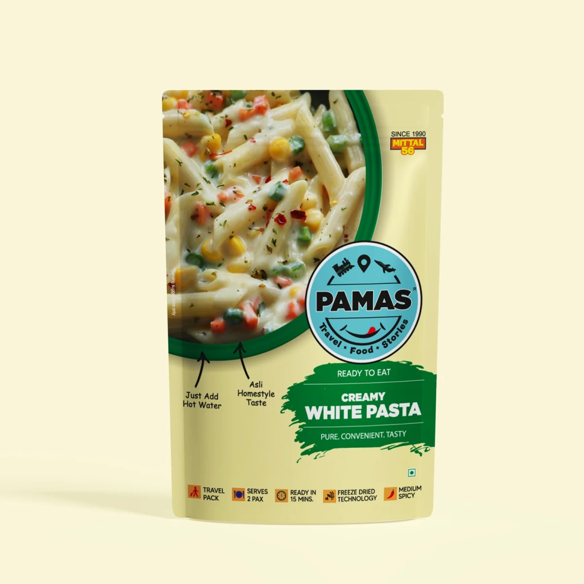 Ready to Eat White Creamy Pasta | Instant White Sauce Pasta Mix